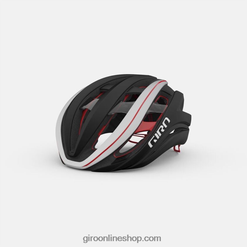 unisexo casco esférico de éter negro mate/blanco/rojo brillante 8NJZ86268 Giro