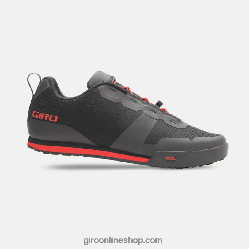 hombres Zapato con cordones de seguimiento negro/rojo brillante 8NJZ8623 Giro