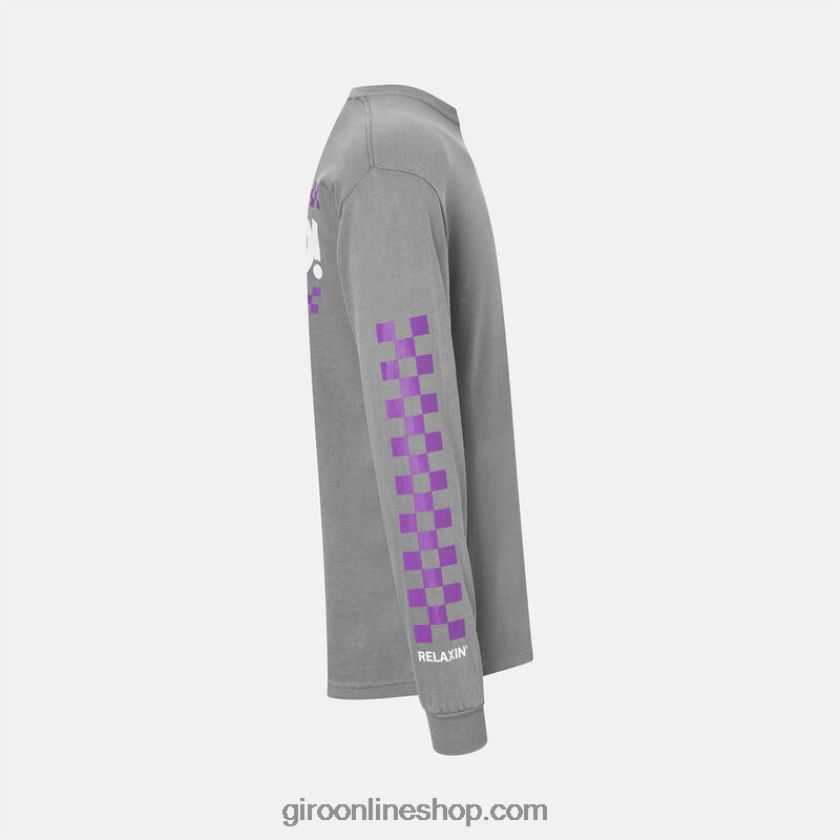 hombres camiseta - manga larga grinduro gris 8NJZ861034 Giro