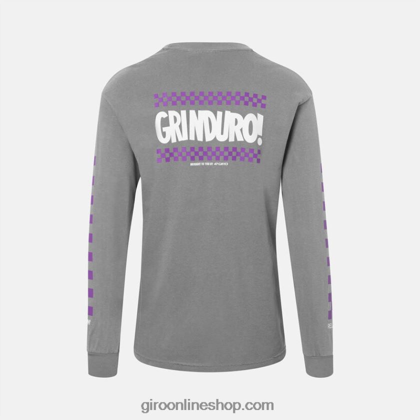 hombres camiseta - manga larga grinduro gris 8NJZ861034 Giro