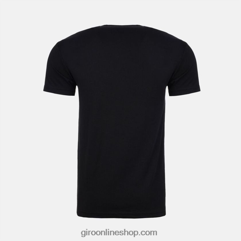 hombres camiseta técnica - manga corta logotipo - negro/gris oscuro 8NJZ861041 Giro