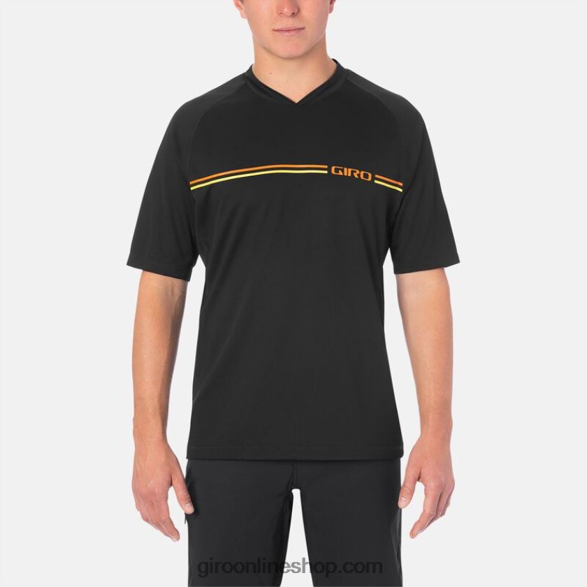 hombres camiseta xar línea de raza negra 8NJZ86406 Giro