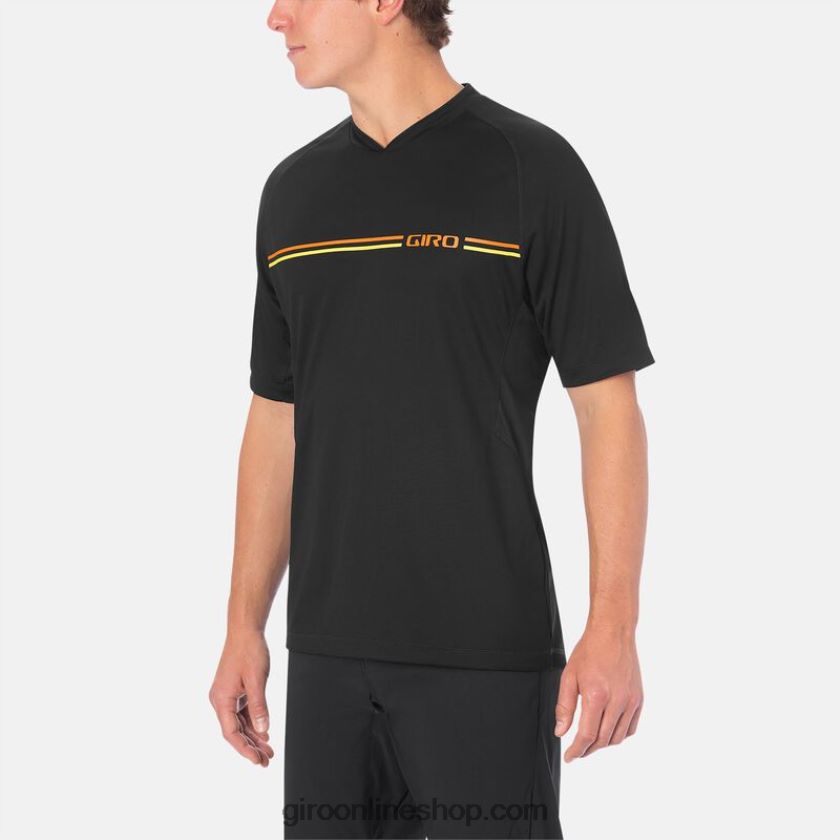 hombres camiseta xar línea de raza negra 8NJZ86406 Giro