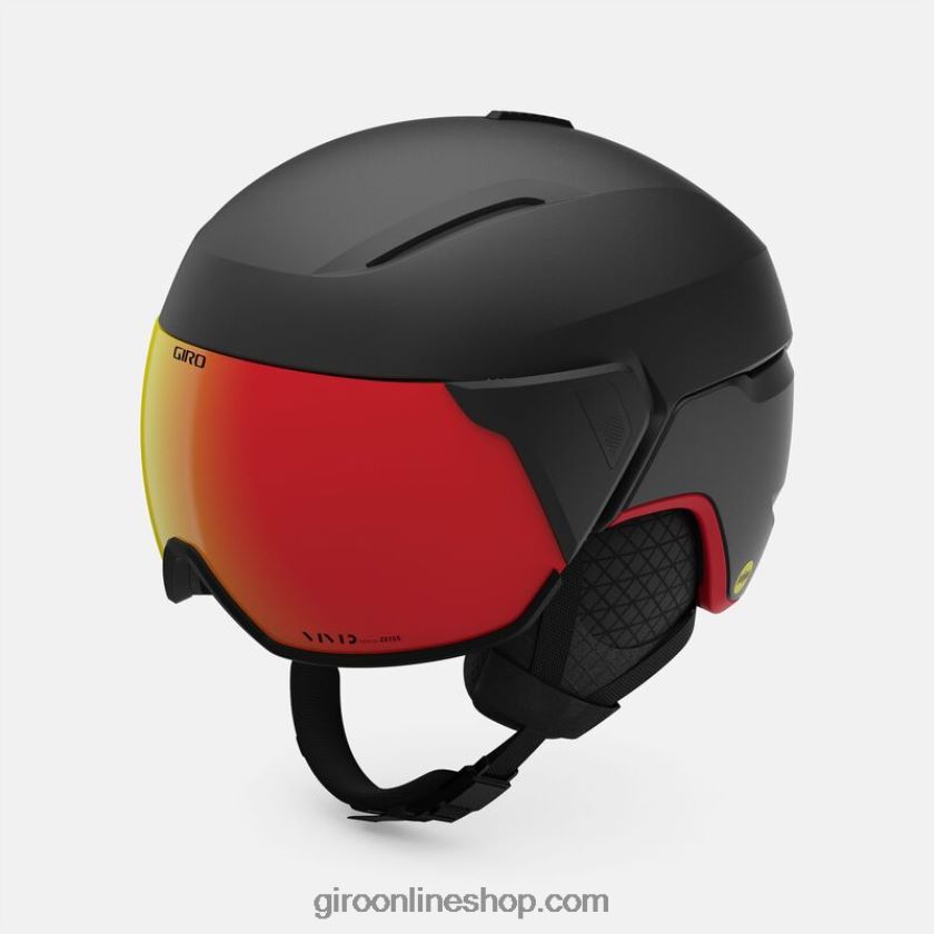 hombres casco esferico orbital grafito mate/rojo 8NJZ86306 Giro