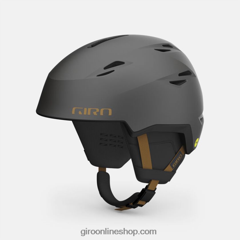 hombres casco esferico rejilla carbón metálico/bronceado 8NJZ86356 Giro