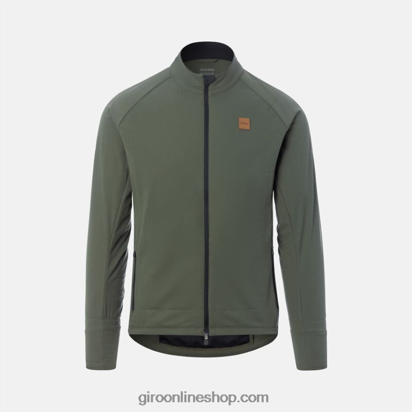 hombres chamarra con aislamiento en cascada rastro de luz verde 8NJZ86213 Giro
