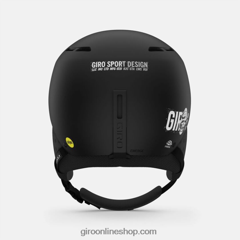 hombres emerge casco esférico negro mate destrozado y golpeado 8NJZ86429 Giro