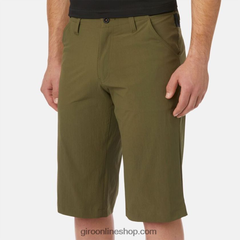 hombres faltante corto aceituna 8NJZ861095 Giro