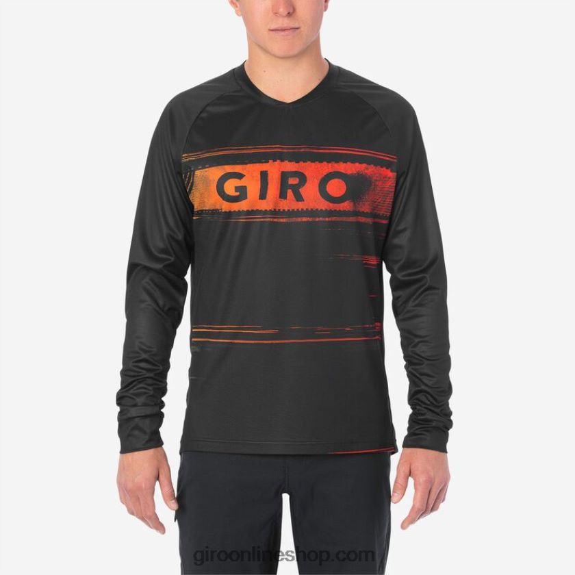 hombres jersey de ls roust negro/rojo hipnótico 8NJZ86735 Giro