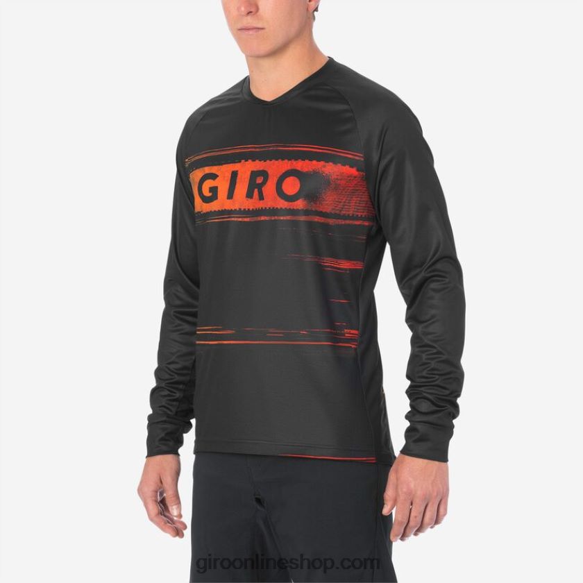 hombres jersey de ls roust negro/rojo hipnótico 8NJZ86735 Giro