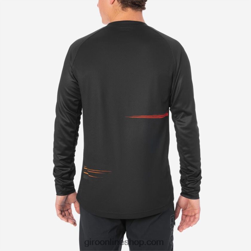 hombres jersey de ls roust negro/rojo hipnótico 8NJZ86735 Giro