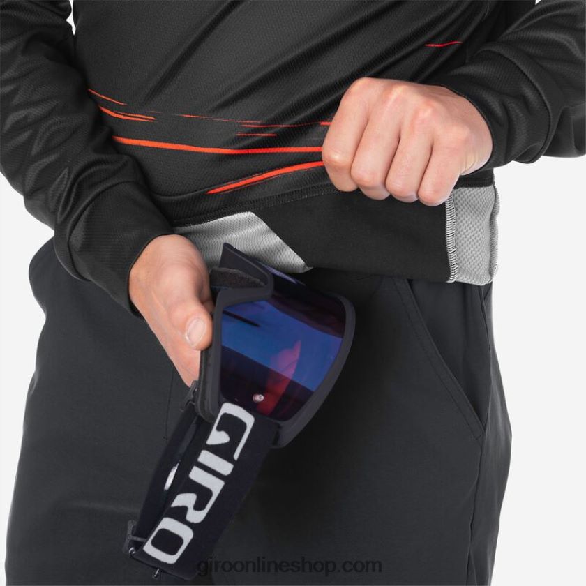 hombres jersey de ls roust negro/rojo hipnótico 8NJZ86735 Giro