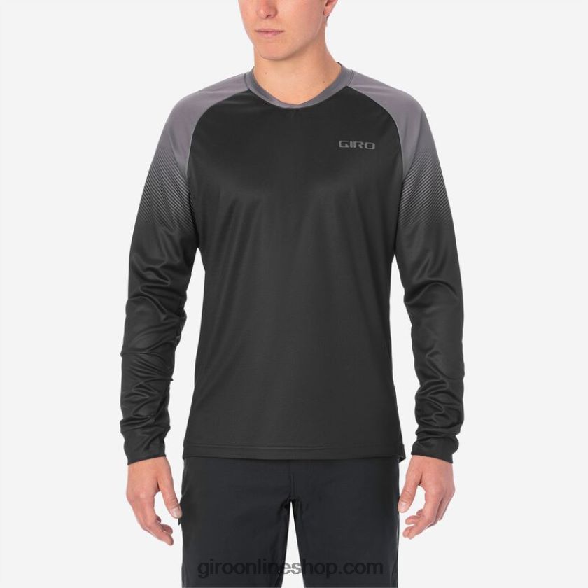 hombres jersey de ls roust transición negro/carbón 8NJZ86734 Giro