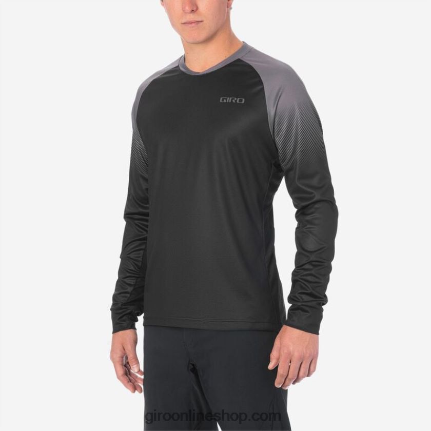 hombres jersey de ls roust transición negro/carbón 8NJZ86734 Giro