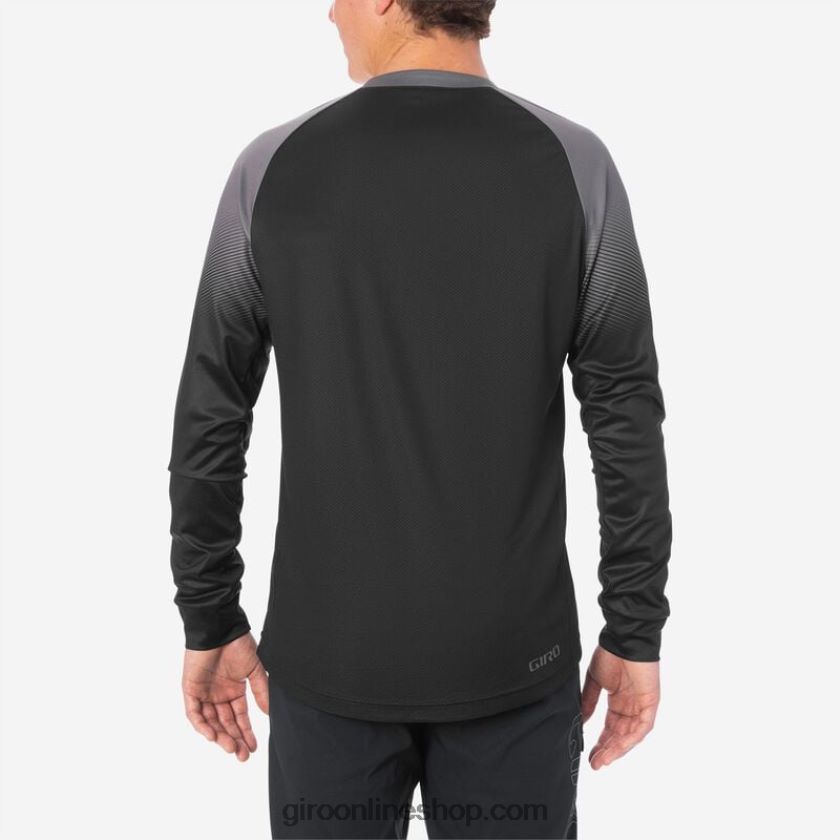 hombres jersey de ls roust transición negro/carbón 8NJZ86734 Giro