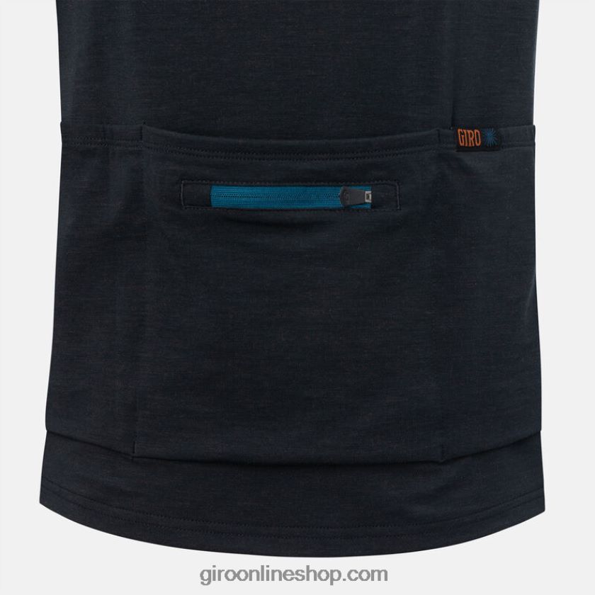 hombres jersey de paseo negro/azul puerto 8NJZ86255 Giro