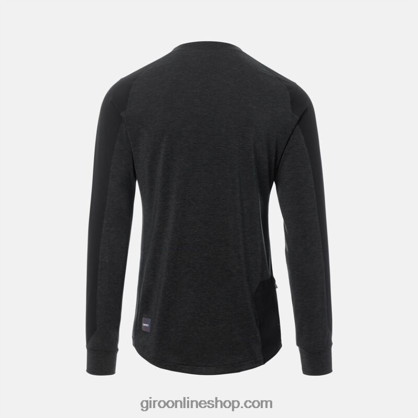 hombres jersey de viento roust ls Gris oscuro 8NJZ8617 Giro