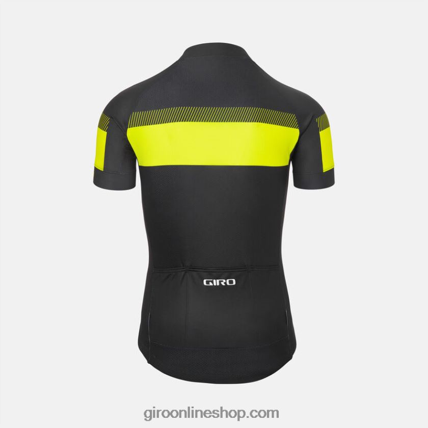 hombres maillot crono deportivo sprint negro/amarillo destacado 8NJZ86723 Giro