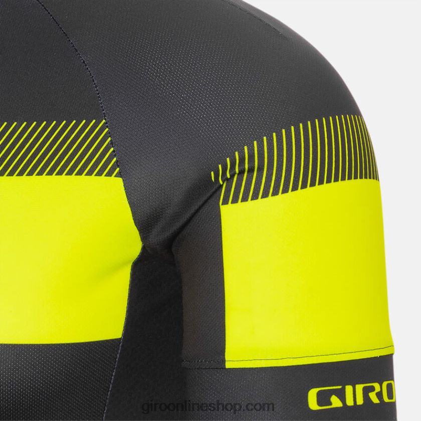 hombres maillot crono deportivo sprint negro/amarillo destacado 8NJZ86723 Giro