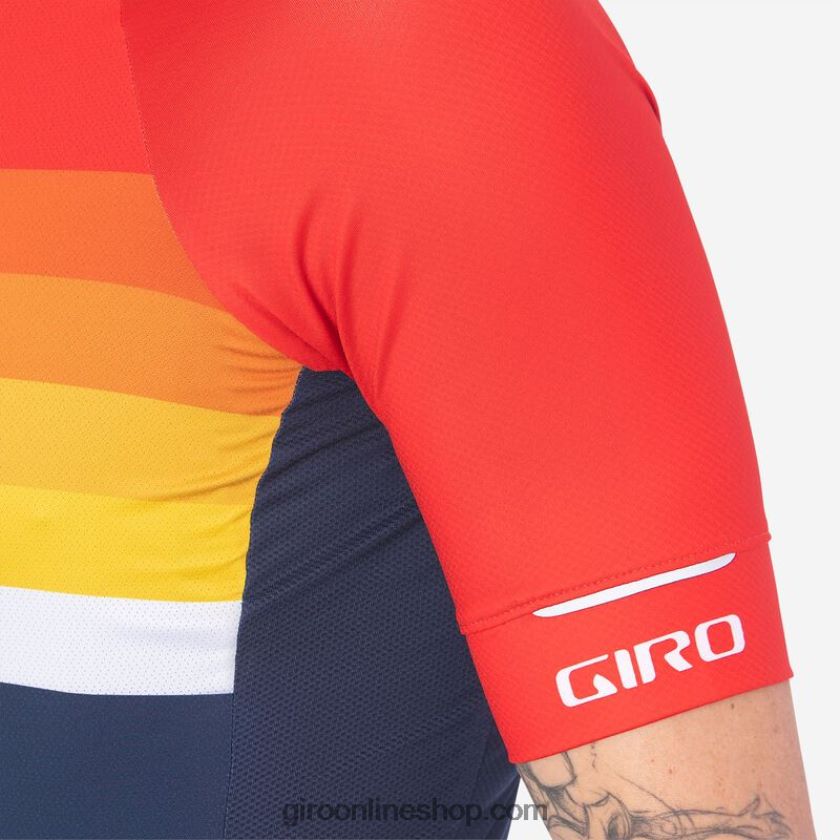 hombres maillot crono experto horizonte rojo brillante 8NJZ86710 Giro