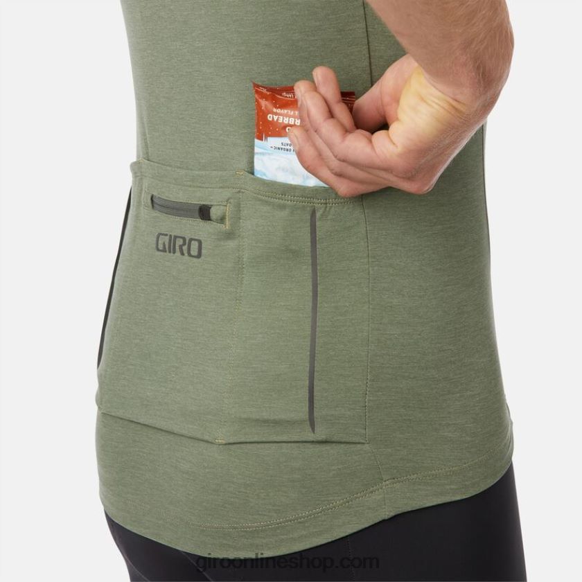 hombres nueva camiseta de carretera brezo de oliva 8NJZ86718 Giro
