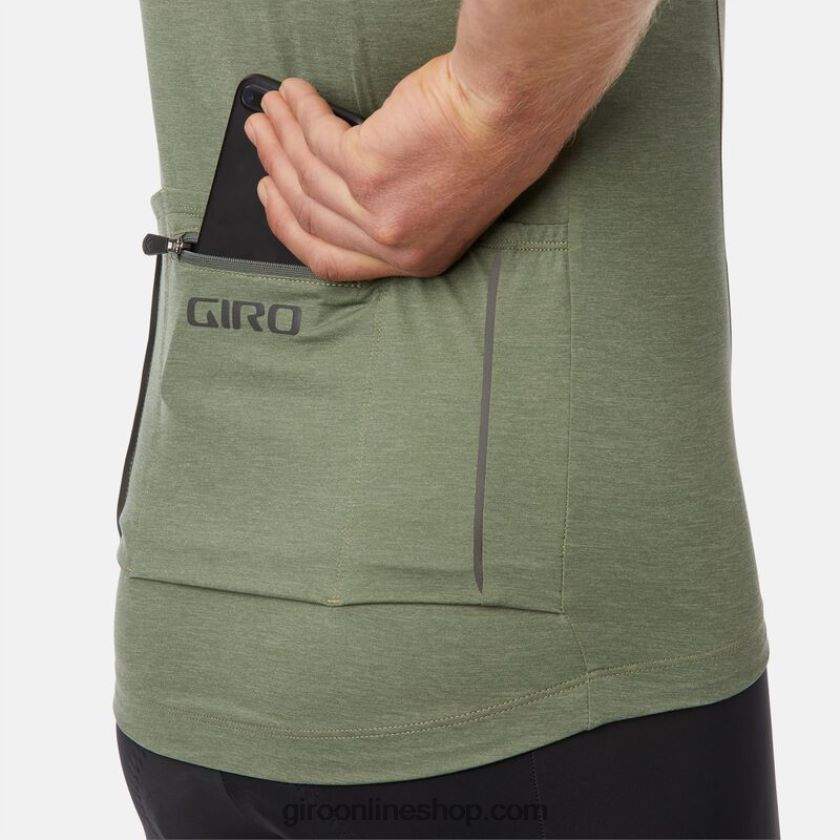hombres nueva camiseta de carretera brezo de oliva 8NJZ86718 Giro