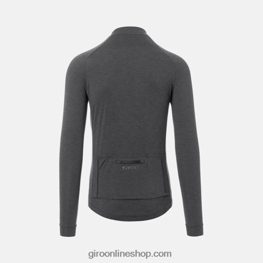 hombres nueva camiseta de carretera ls brezo de carbón 8NJZ8612 Giro