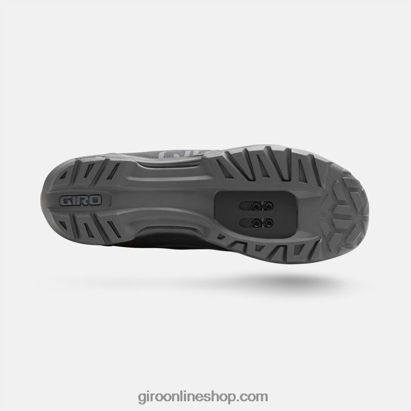 hombres zapato con cierre de ventana gris portaro/sombra oscura 8NJZ86492 Giro