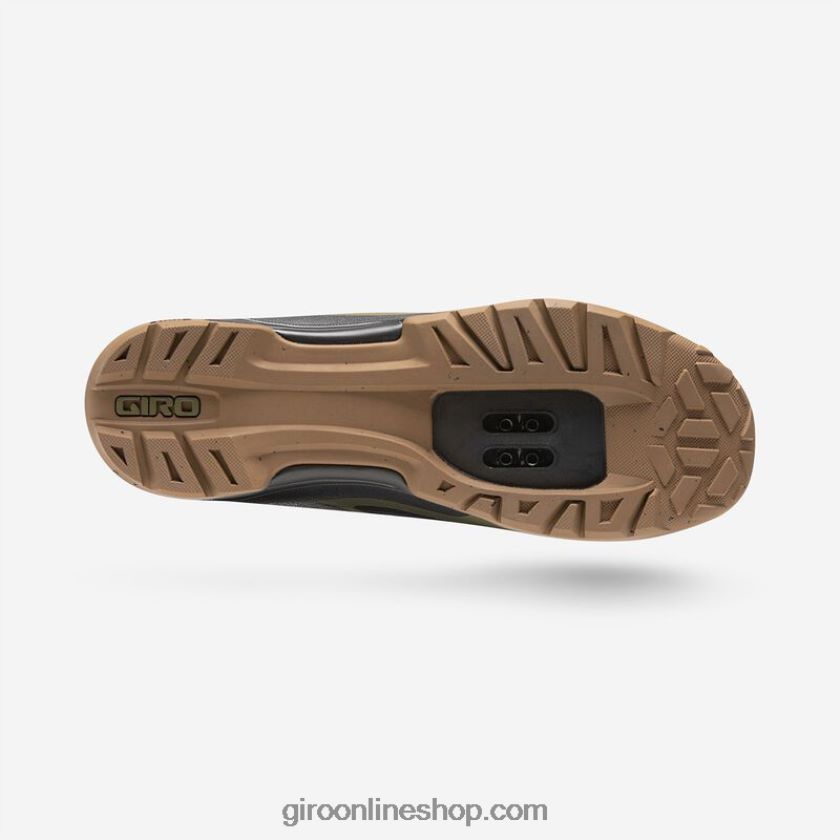 hombres zapato con cierre de ventana oliva negro 8NJZ86491 Giro