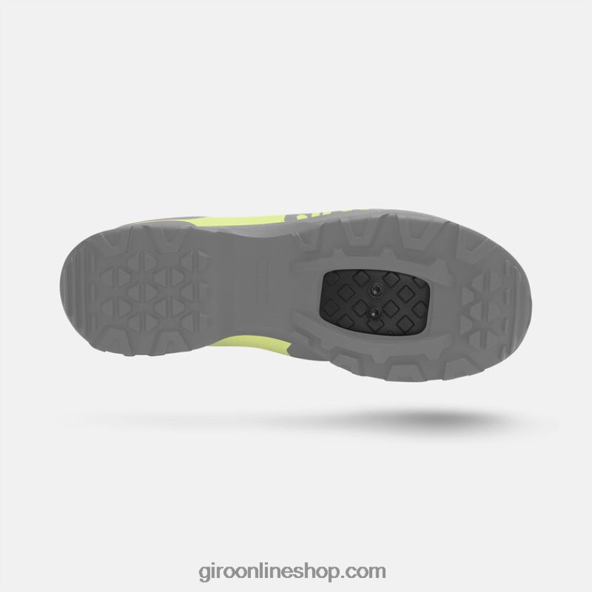 hombres zapato de berma cubierta negra/verde limón 8NJZ86180 Giro