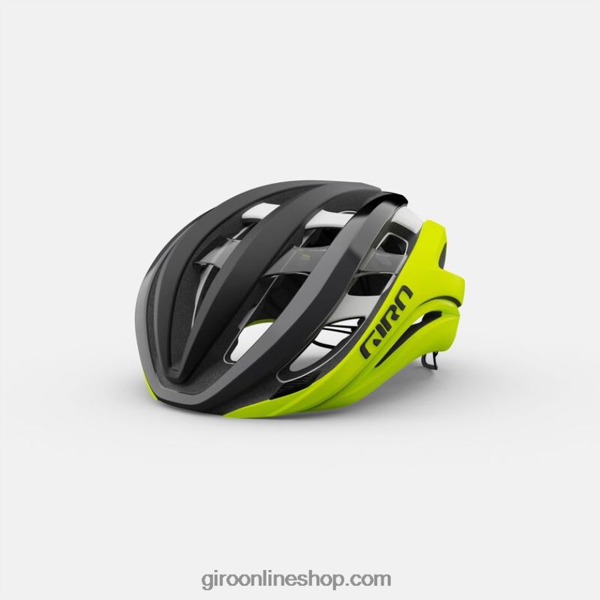 unisexo casco esférico de éter negro mate fundido/amarillo resaltado 8NJZ86267 Giro