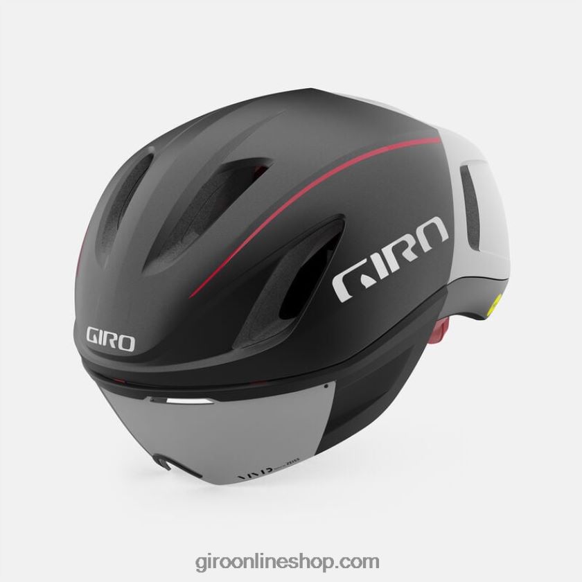 unisexo casco vanquish mips negro mate/blanco/rojo brillante 8NJZ86632 Giro