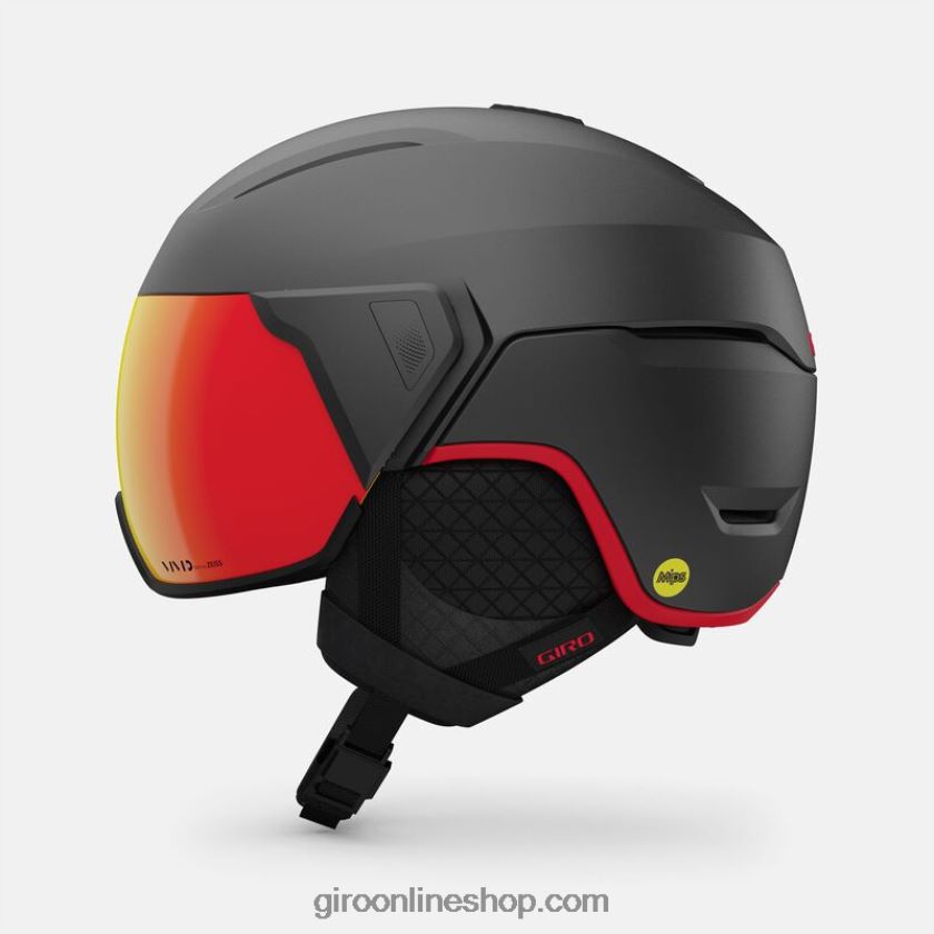 hombres casco esferico orbital grafito mate/rojo 8NJZ86306 Giro