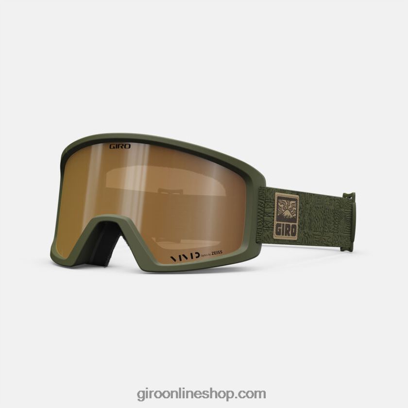 hombres gafas de bloque cuadrícula de aventura verde sendero 8NJZ861079 Giro
