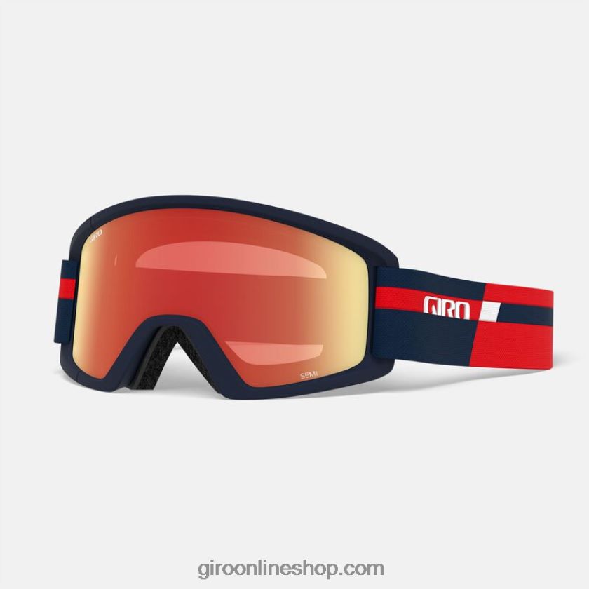 hombres gafas semi podio rojo de medianoche 8NJZ86459 Giro