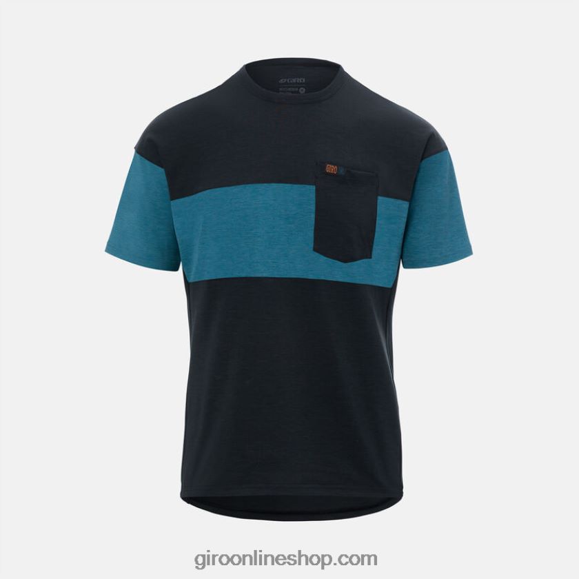 hombres jersey de paseo negro/azul puerto 8NJZ86255 Giro