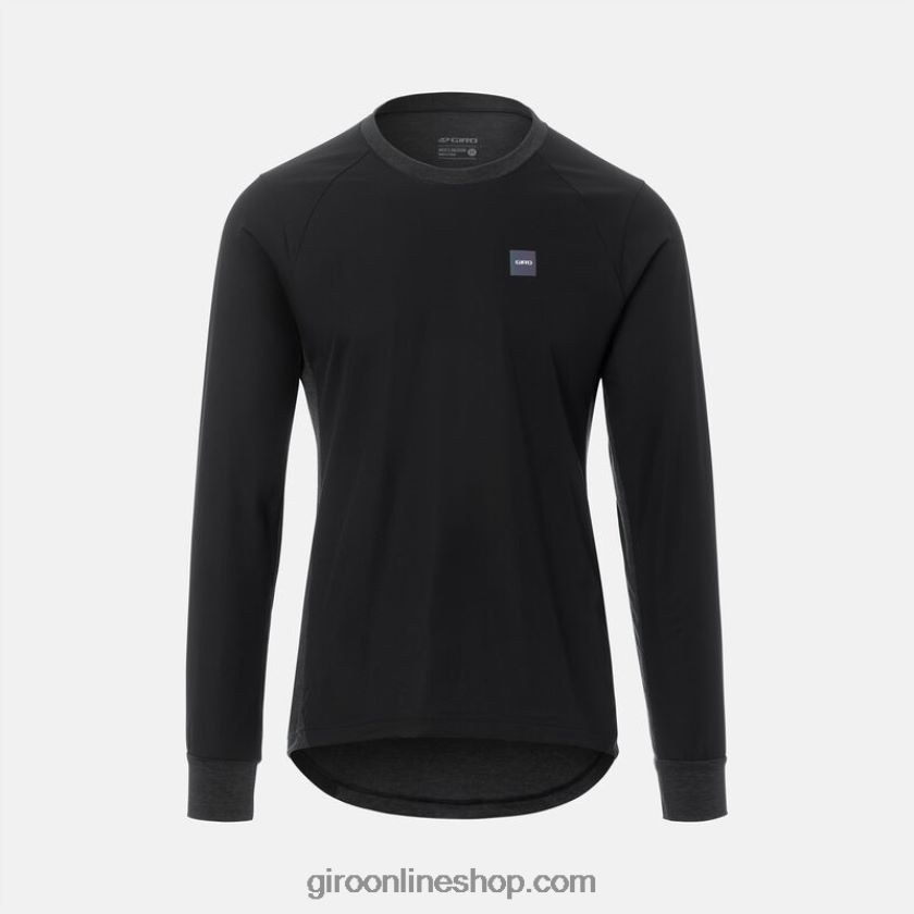 hombres jersey de viento roust ls Gris oscuro 8NJZ8617 Giro