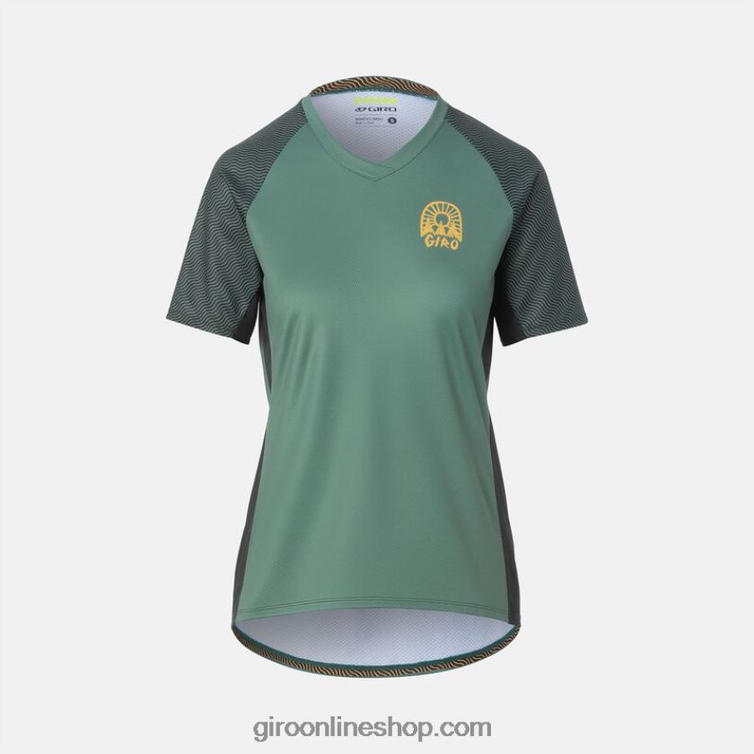 mujer jersey de roust gris verde ondulado 8NJZ861300 Giro