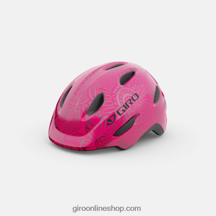 niños casco de pícaro rosa brillante/perla 8NJZ861001 Giro