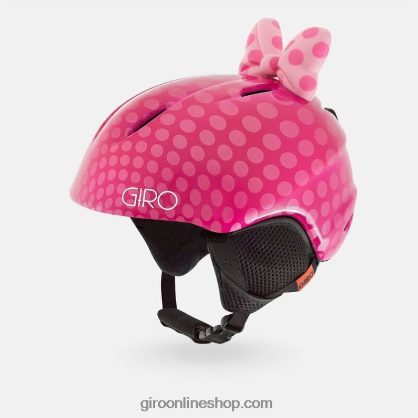 niños lanzamiento más casco lazo rosa lunares 8NJZ861518 Giro