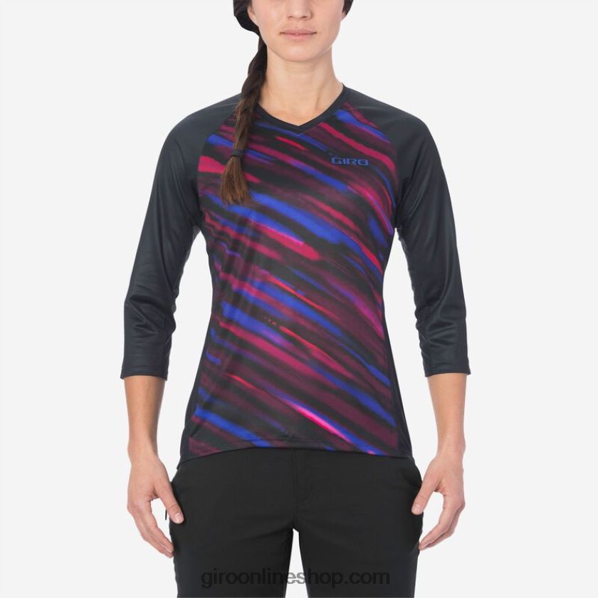 mujer Jersey 3/4 roust desenfoque negro 8NJZ86698 Giro