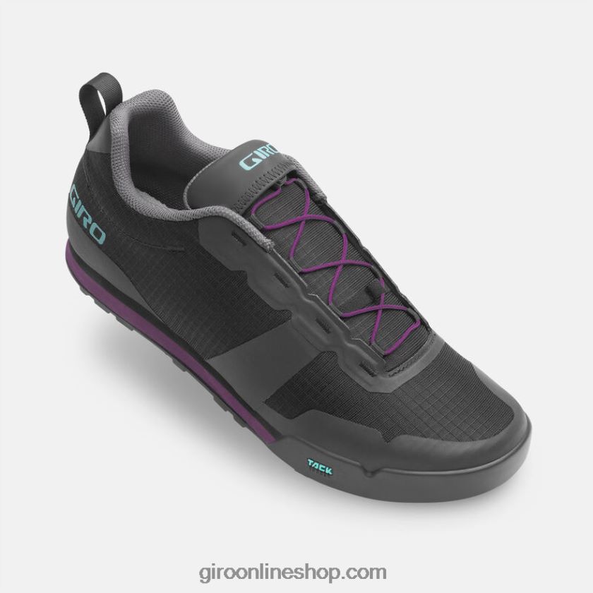 mujer Zapato con cordones de seguimiento negro/morado antiguo 8NJZ86509 Giro