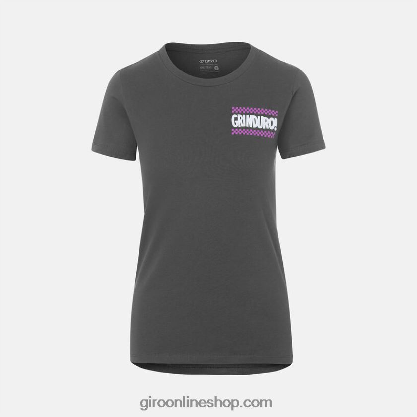 mujer camiseta técnica - manga corta grinduro gris 8NJZ86915 Giro