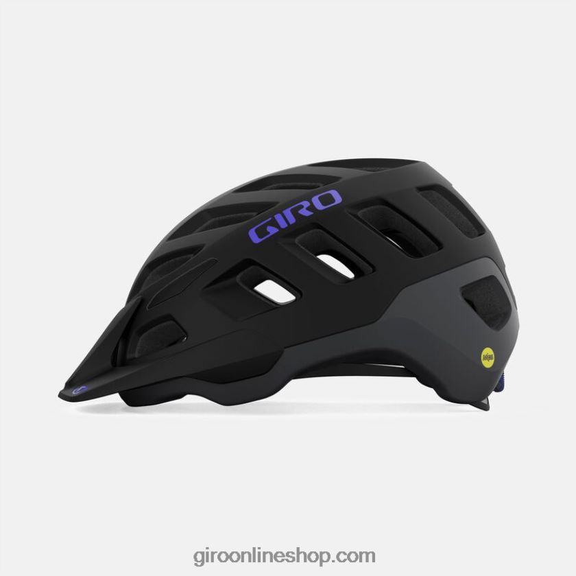 mujer casco radix mips negro mate/púrpura eléctrico 8NJZ861227 Giro