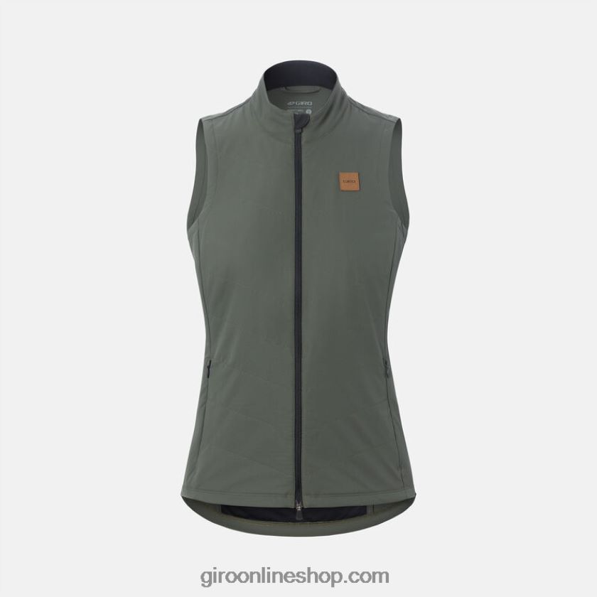 mujer chaleco con aislamiento de cascada rastro de luz verde 8NJZ861116 Giro