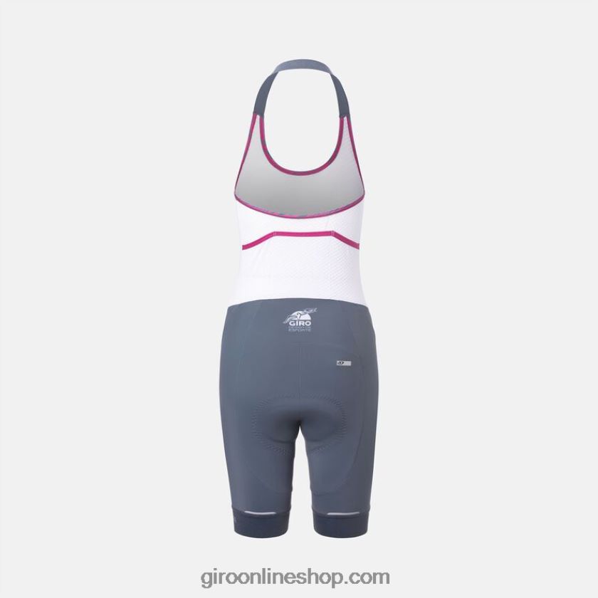 mujer culotte corto con tirantes Chrono Expert portaro gris ondas 8NJZ861288 Giro