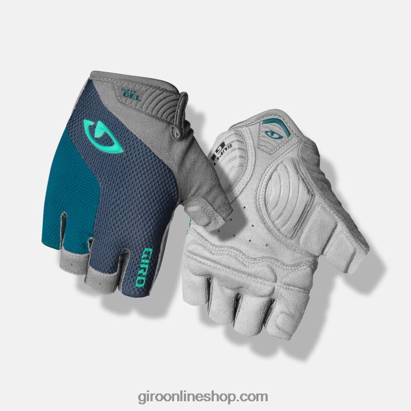 mujer guante supergel strada massa azul puerto/verde azulado chillón 8NJZ861367 Giro