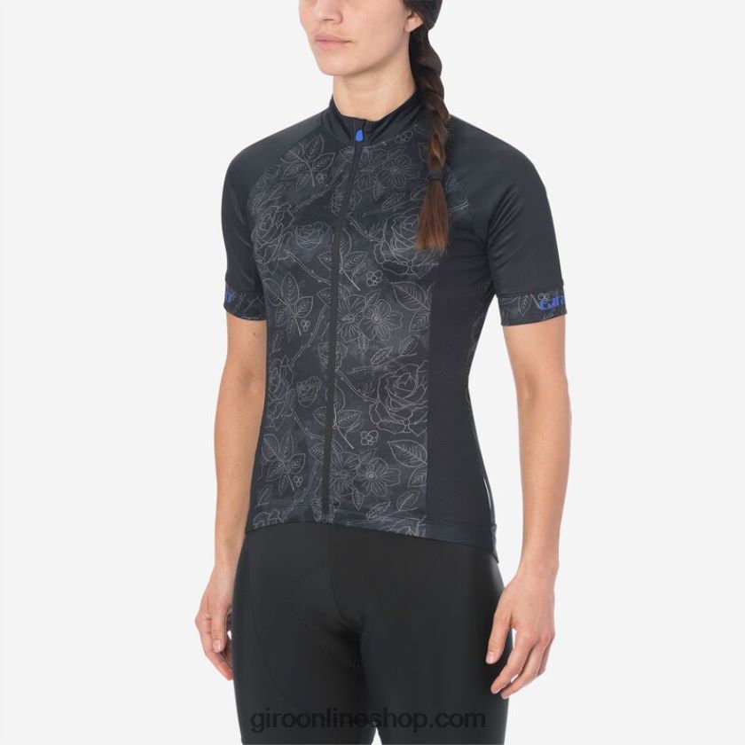 mujer maillot crono deportivo floral negro 8NJZ861233 Giro