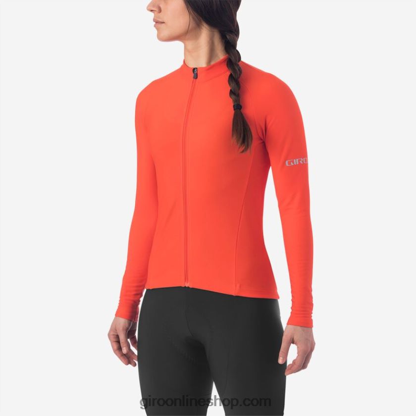 mujer maillot crono térmico manga larga bermellón 8NJZ861249 Giro