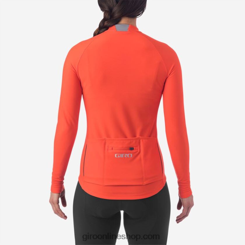 mujer maillot crono térmico manga larga bermellón 8NJZ861249 Giro